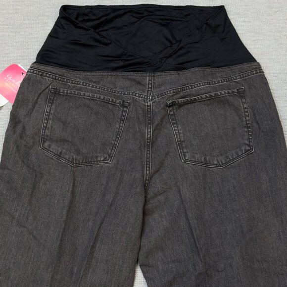 Isabel Maternity By Ingrid Isabel Womens Black Jeans Power Stretch Size 16 NWT - Picture 4 of 16